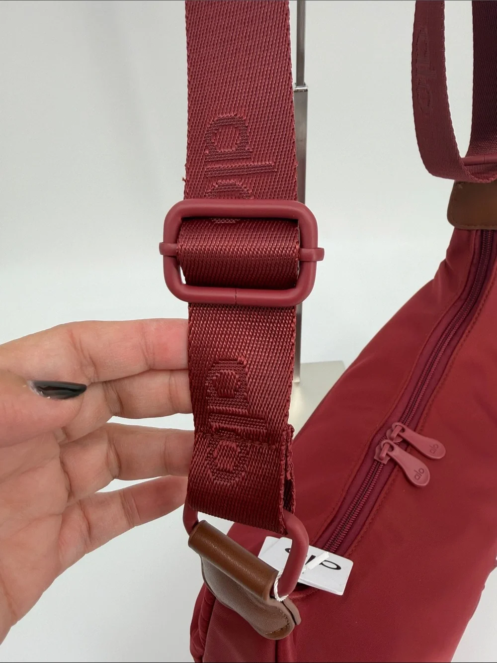 ALO Yoga Burgundy Crossbody Shoulder Bag